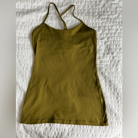 Lululemon Power Y Tank - Size 6 - Green - Picture 2 of 10